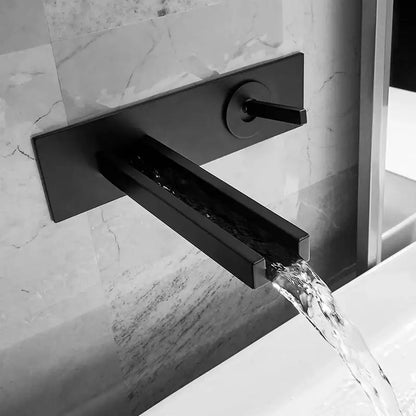 Modern chrome dual handle basin faucet bathroom wall mounted tap