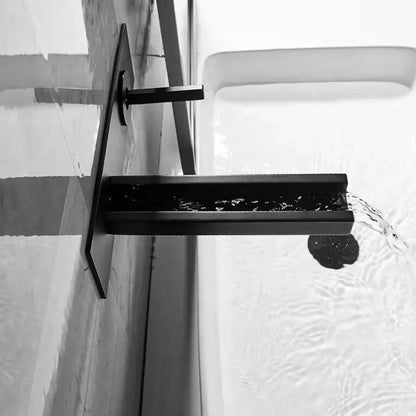 Modern chrome dual handle basin faucet bathroom wall mounted tap