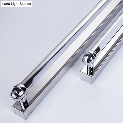 Modern chrome finish led vanity lamp bathroom light mirror handle
