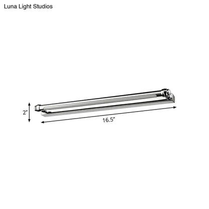 Modern chrome finish led vanity lamp bathroom light mirror handle