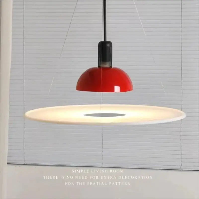 Modern chrome flying saucer chandelier for living room lighting