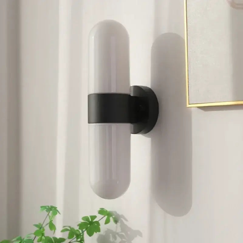 Modern chrome frosted glass vanity mirror light bathroom sconce