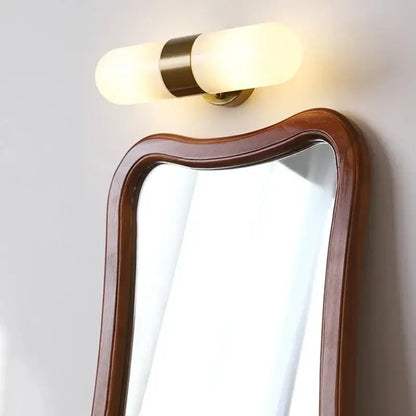 Modern chrome frosted glass vanity mirror light bathroom sconce