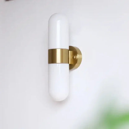 Modern chrome frosted glass vanity mirror light bathroom sconce