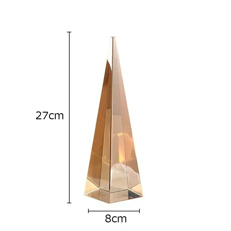 Modern chrome geometric crystal artwork polyhedron bookends living room