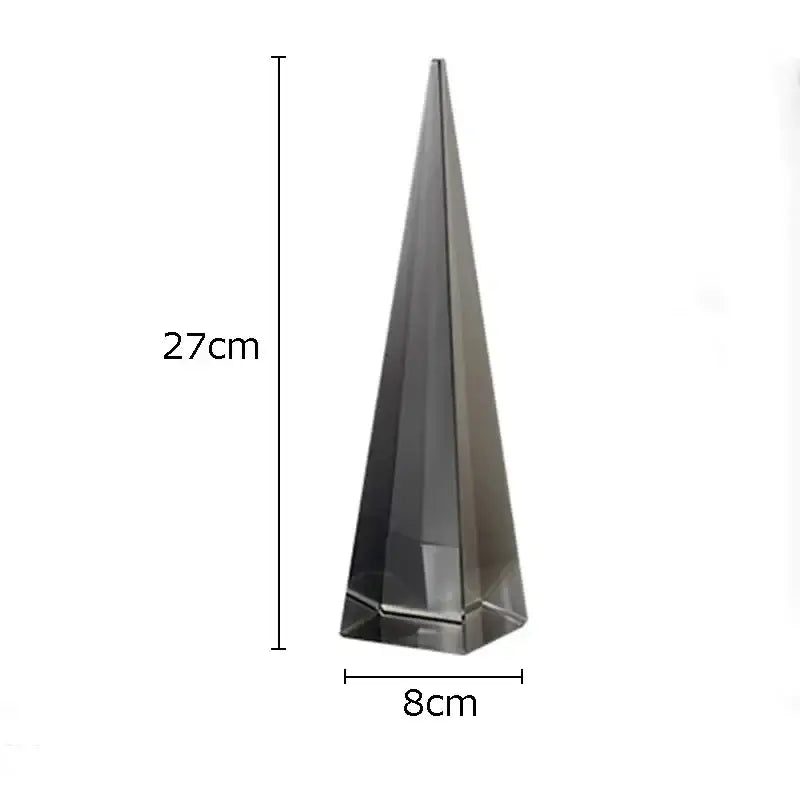 Modern chrome geometric crystal artwork polyhedron bookends living room