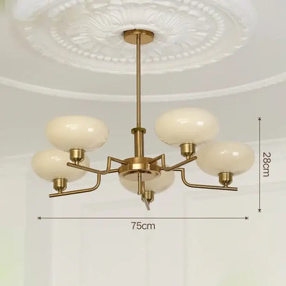 Modern chrome glass ball pendant chandelier for bedroom