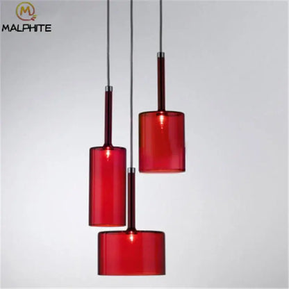 Modern chrome glass bottle pendant light for dining room
