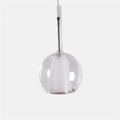 Modern chrome glass bubble pendant lights dining room chandelier