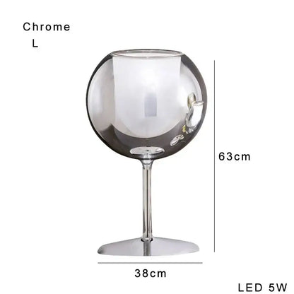 Modern chrome glass gold table lamp for living room luxury glow