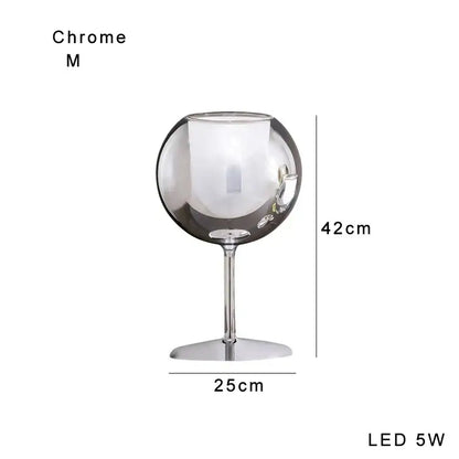 Modern chrome glass gold table lamp for living room luxury glow