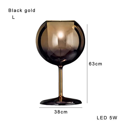 Modern chrome glass gold table lamp for living room luxury glow