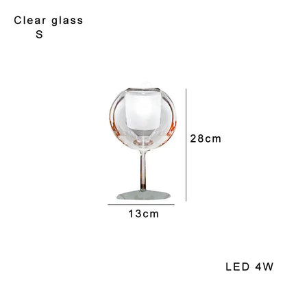Modern chrome glass gold table lamp for living room luxury glow