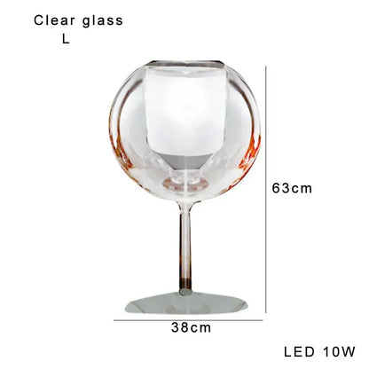 Modern chrome glass gold table lamp for living room luxury glow