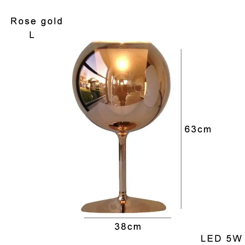 Modern chrome glass gold table lamp for living room luxury glow