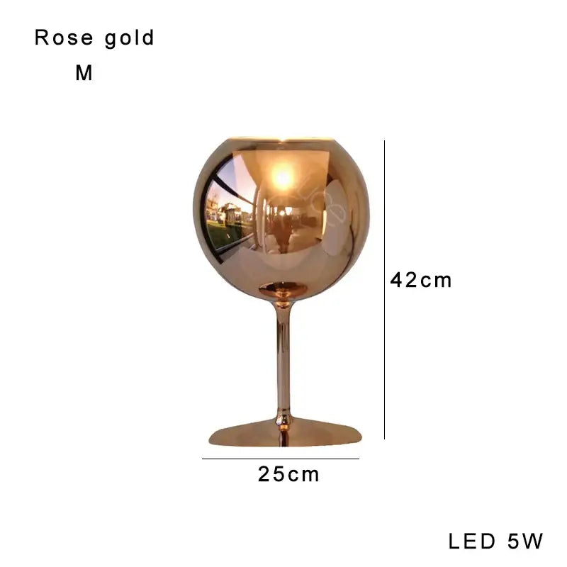 Modern chrome glass gold table lamp for living room luxury glow