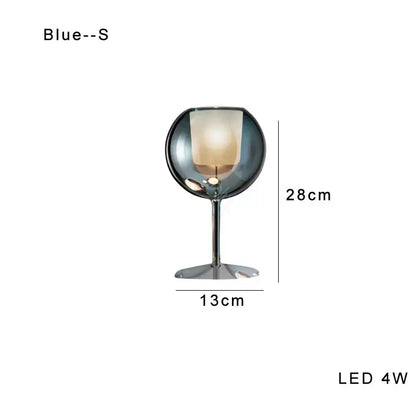 Modern chrome glass gold table lamp for living room luxury glow