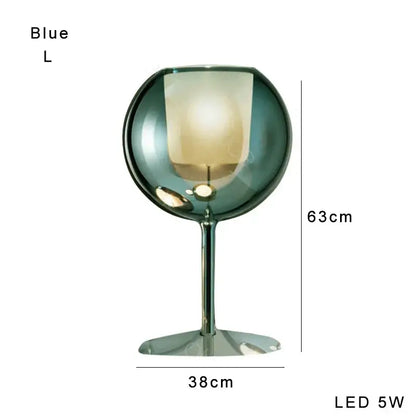 Modern chrome glass gold table lamp for living room luxury glow