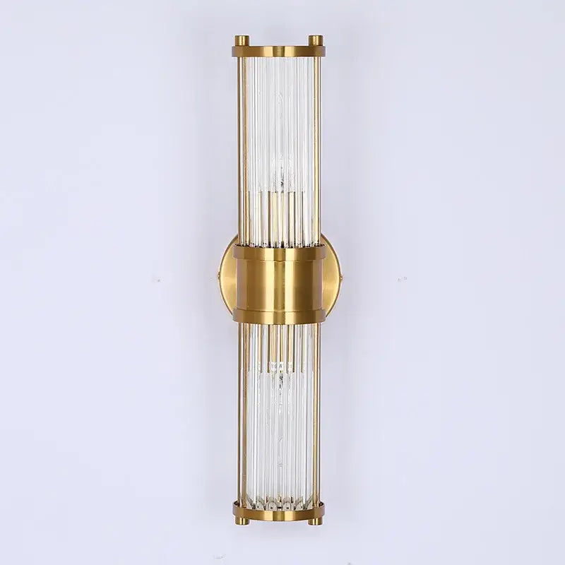 Modern chrome glass rod wall sconce – bathroom vanity lights