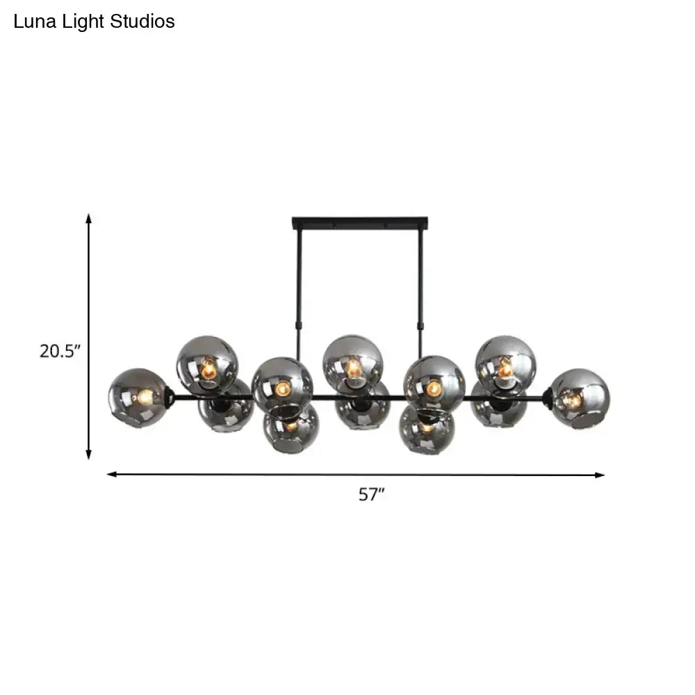 Modern chrome globe island lighting – kitchen hanging lamp