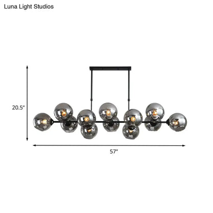Modern chrome globe island lighting – kitchen hanging lamp