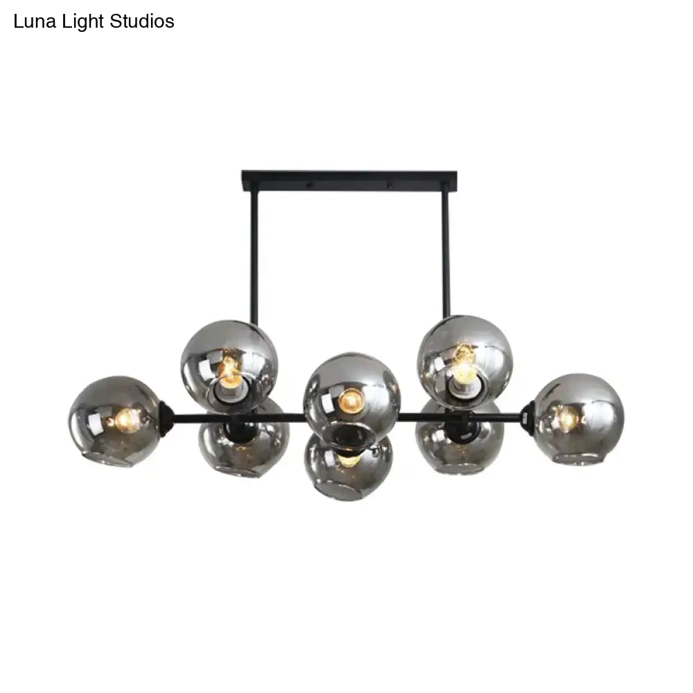 Modern chrome globe island lighting – kitchen hanging lamp