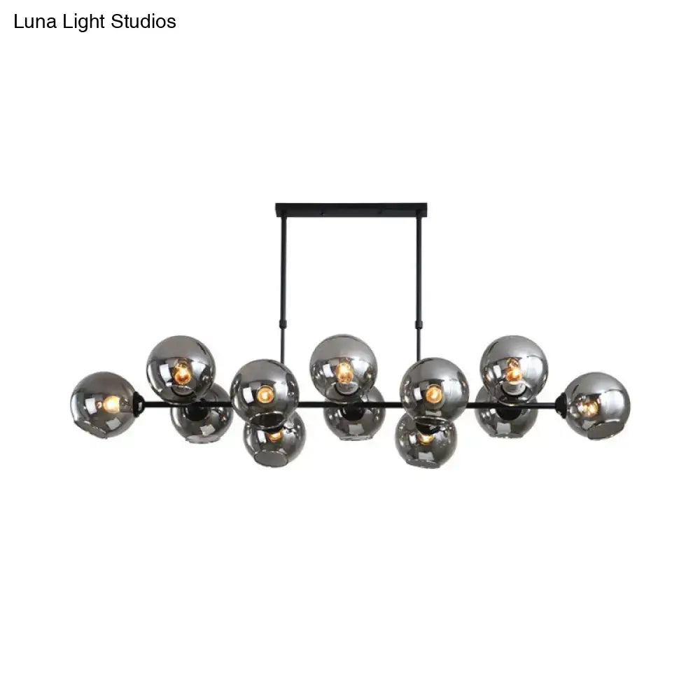 Modern chrome globe island lighting – kitchen hanging lamp