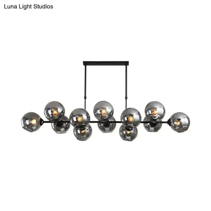 Modern chrome globe island lighting – kitchen hanging lamp