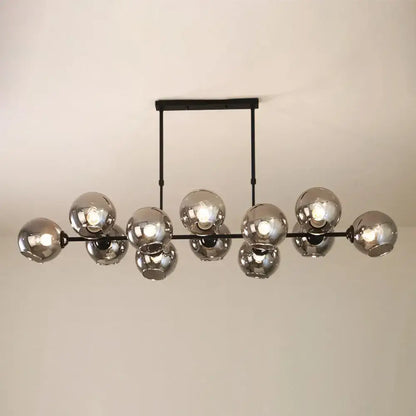 Modern chrome globe island lighting – kitchen hanging lamp