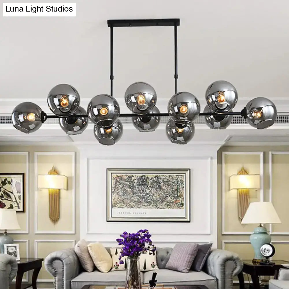 Modern chrome globe island lighting – kitchen hanging lamp