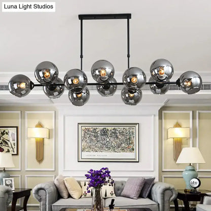 Modern chrome globe island lighting – kitchen hanging lamp