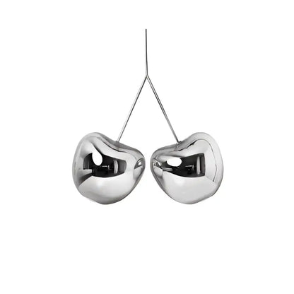 Modern chrome heart creative light chandelier dining room pendant