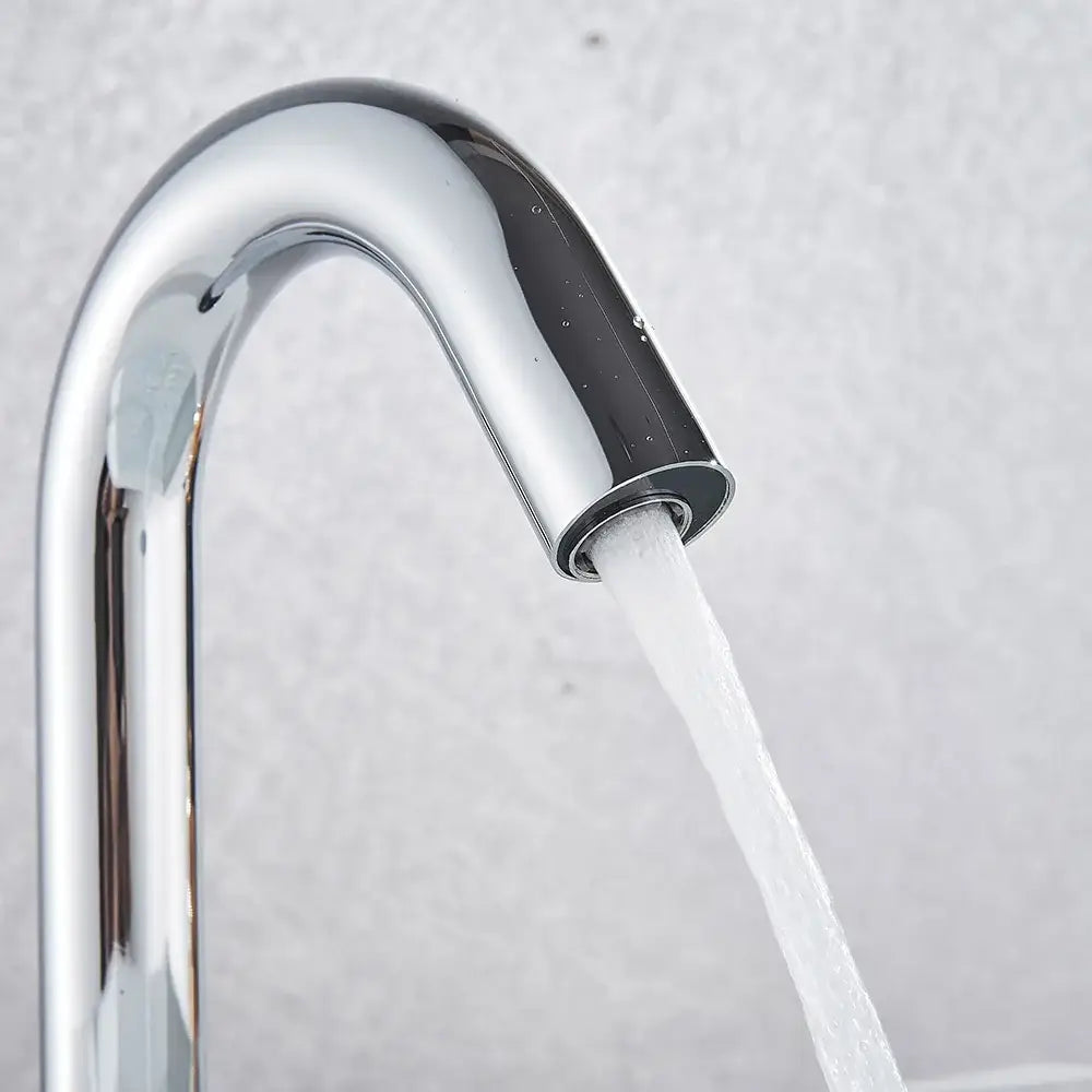 Modern chrome infrared sensor faucet – bathroom touchless basin mixer
