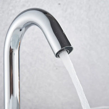 Modern chrome infrared sensor faucet – bathroom touchless basin mixer