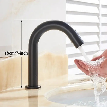 Modern chrome infrared sensor faucet – bathroom touchless basin mixer