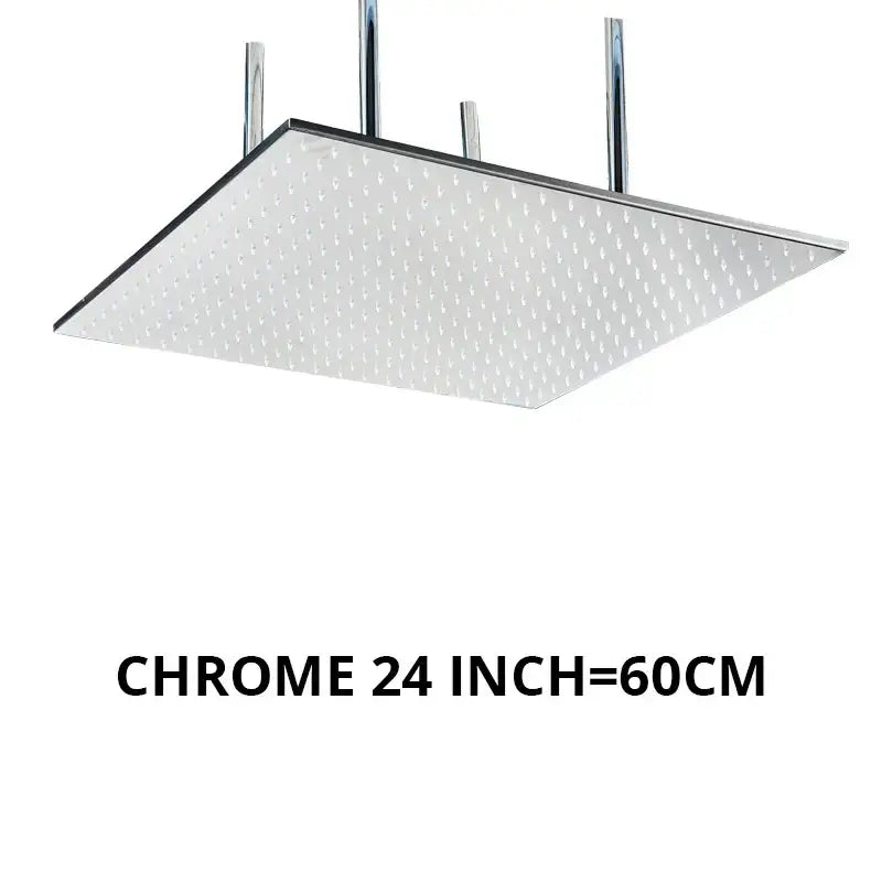 Modern chrome led rain shower head bathroom ceiling sprayer