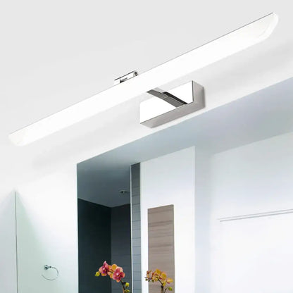 Modern chrome led vanity light bathroom fixture 110-120v swivel lamp