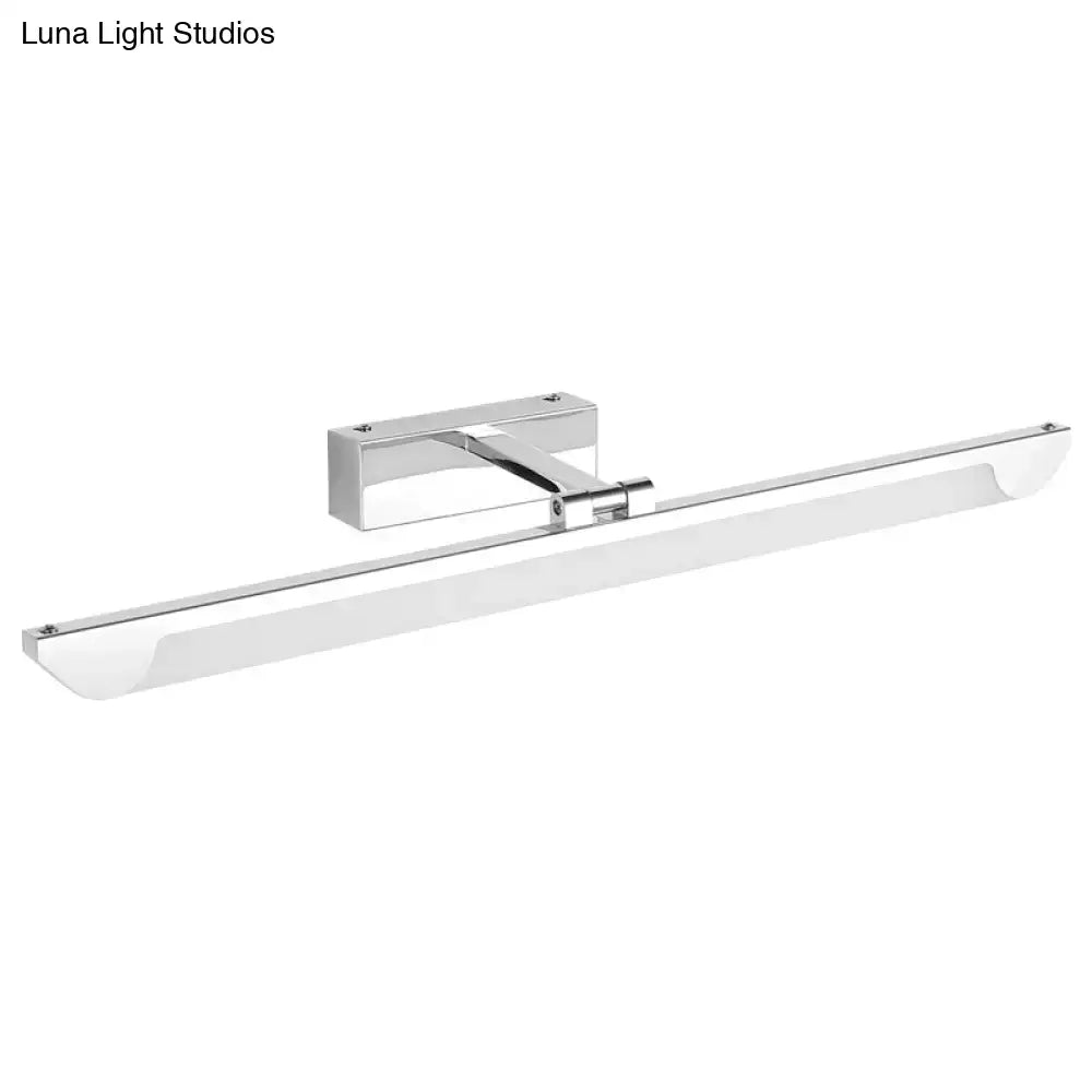 Modern chrome led vanity light bathroom fixture 110-120v swivel lamp