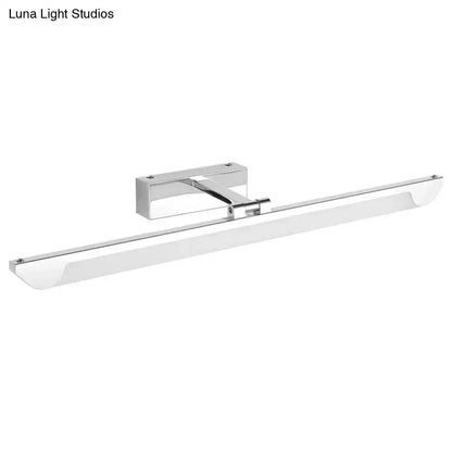 Modern chrome led vanity light bathroom fixture 110-120v swivel lamp