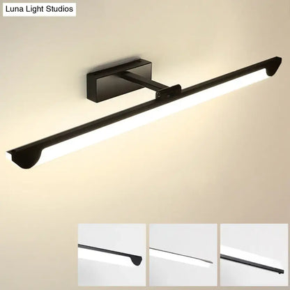 Modern chrome led vanity light bathroom fixture 110-120v swivel lamp