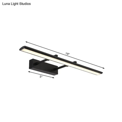 Modern chrome led vanity light fixture bathroom led light type
