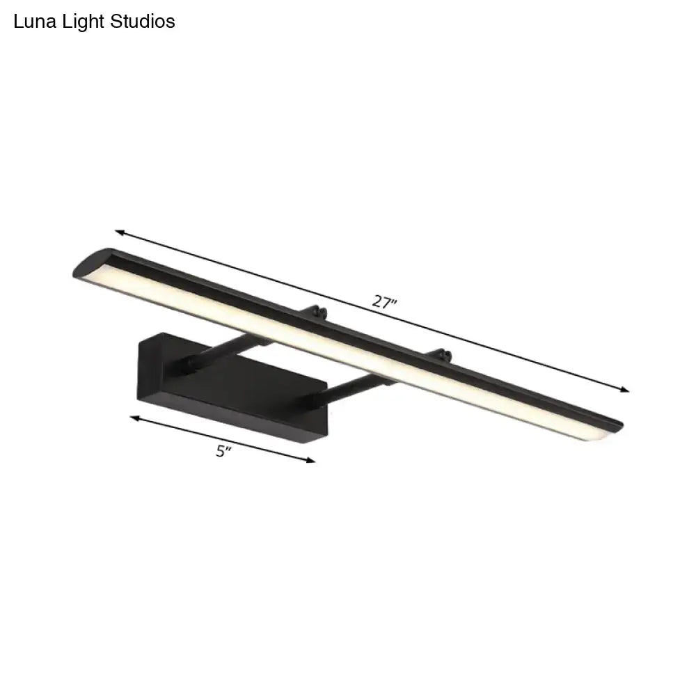Modern chrome led vanity light fixture bathroom led light type