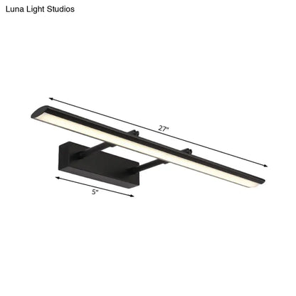 Modern chrome led vanity light fixture bathroom led light type