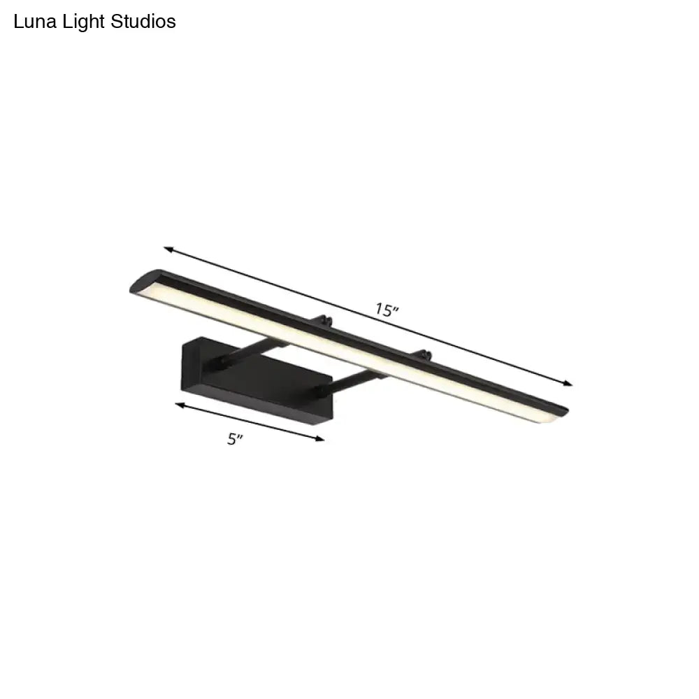 Modern chrome led vanity light fixture bathroom led light type