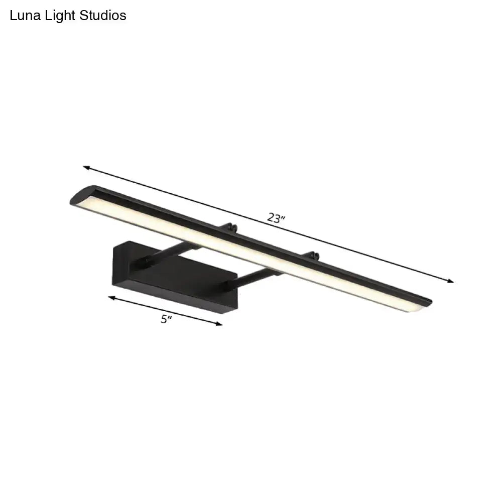 Modern chrome led vanity light fixture bathroom led light type