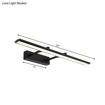 Modern chrome led vanity light fixture bathroom led light type