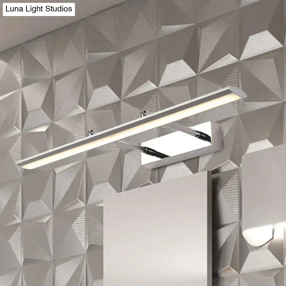 Modern chrome led vanity light fixture bathroom led light type