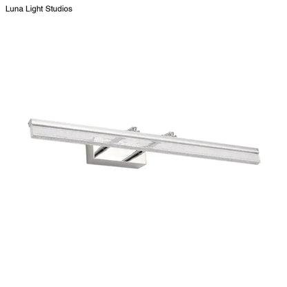 Modern chrome led vanity light linear shower room bath
