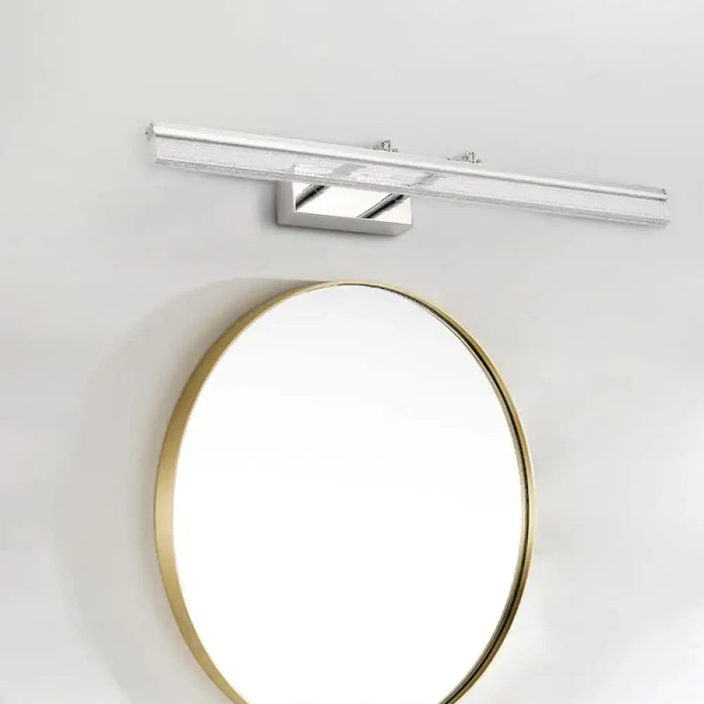 Modern chrome led vanity light linear shower room bath