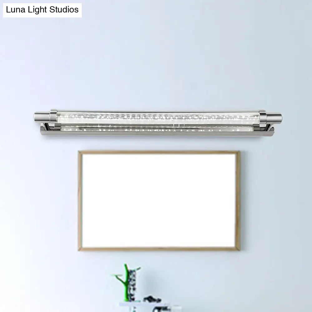 DecorBites™ Modern Chrome LED Vanity Light with Adjustable Warm/White/Third Gear Settings for Bathroom - 19.5"/23.5" Width